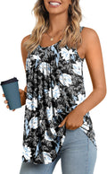 Women'S Tank Tops 2025 Summer Tunics Casual Sleeveless Shirts Ladies Loose Fit Blouses S-4XL