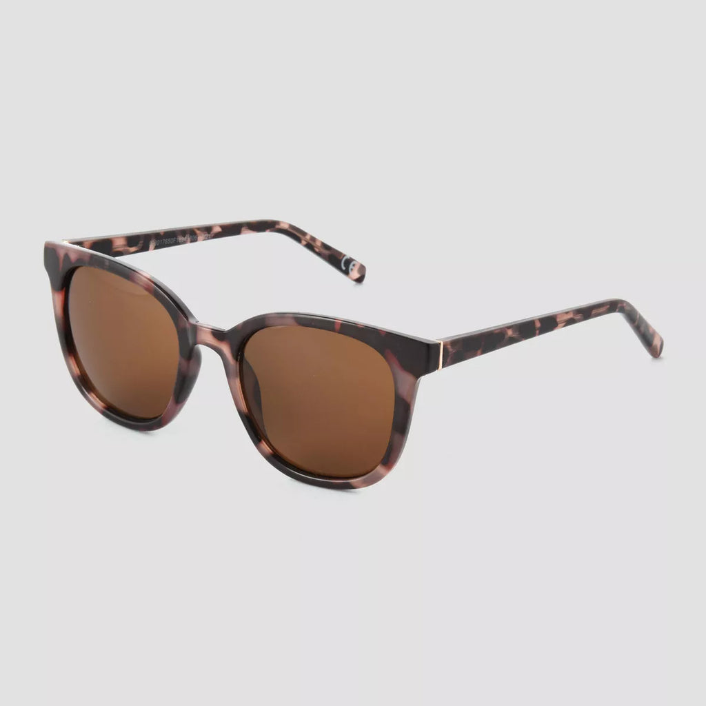 Women'S Tortoise Shell Print Crystal Plastic Square  - Universal Thread™ Brown: Scratch-Resistant, UV Protection